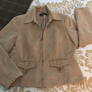 Tribal Faux Suede Jacket
